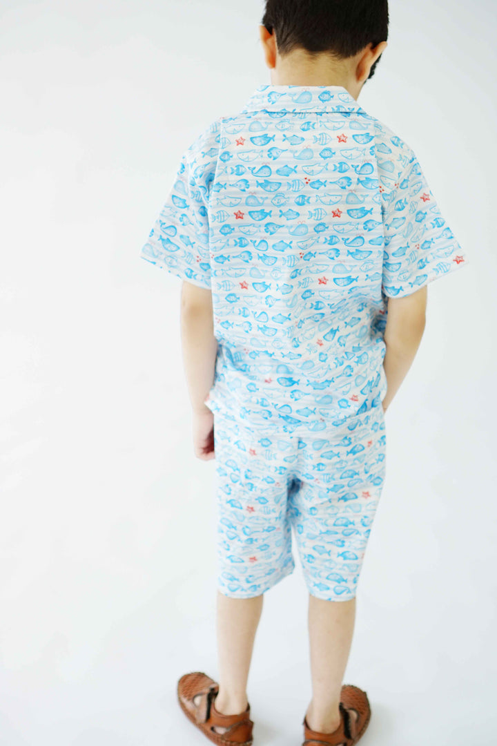 Hummingbirdspk - Under the Sea cotton Co-ord Set - 2 Piece