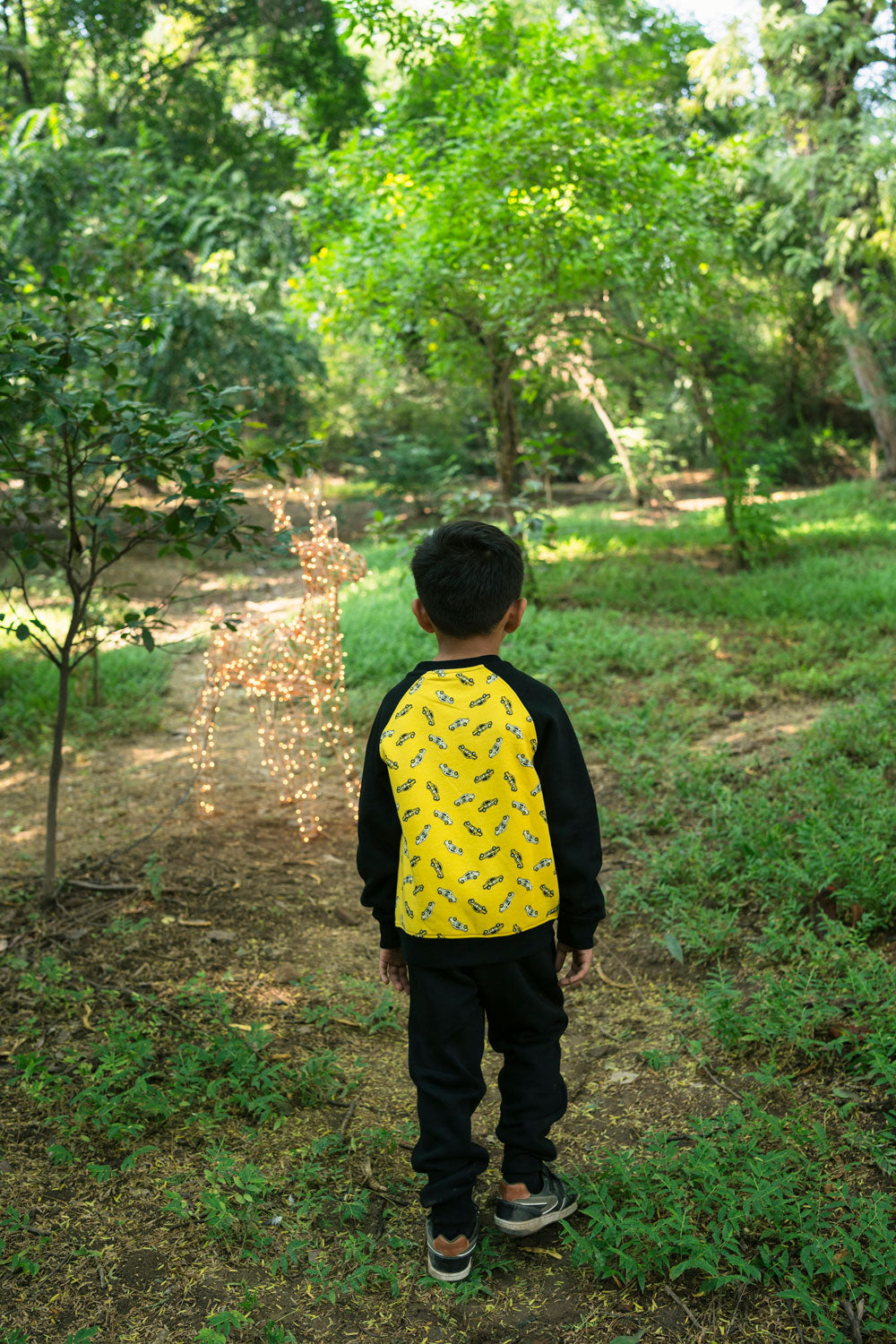 Hummingbirdspk - Yellow &amp; Black Car - cotton - 2 piece