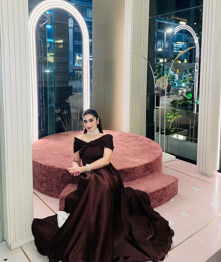 Syah - Off-Shoulder Butterfly Dress - 1 Piece