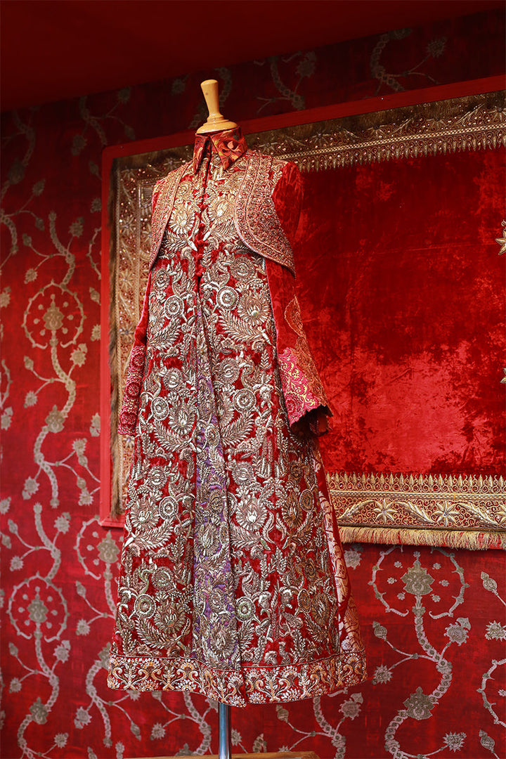 Shamaeel Ansari Shehnai-e-Surkh Jacket Red 3 Piece