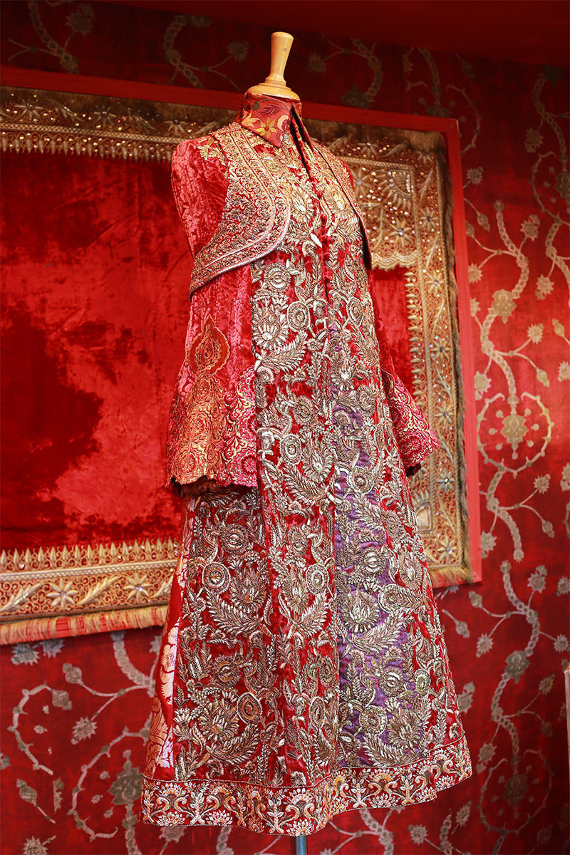 Shamaeel Ansari Shehnai-e-Surkh Jacket Red 3 Piece