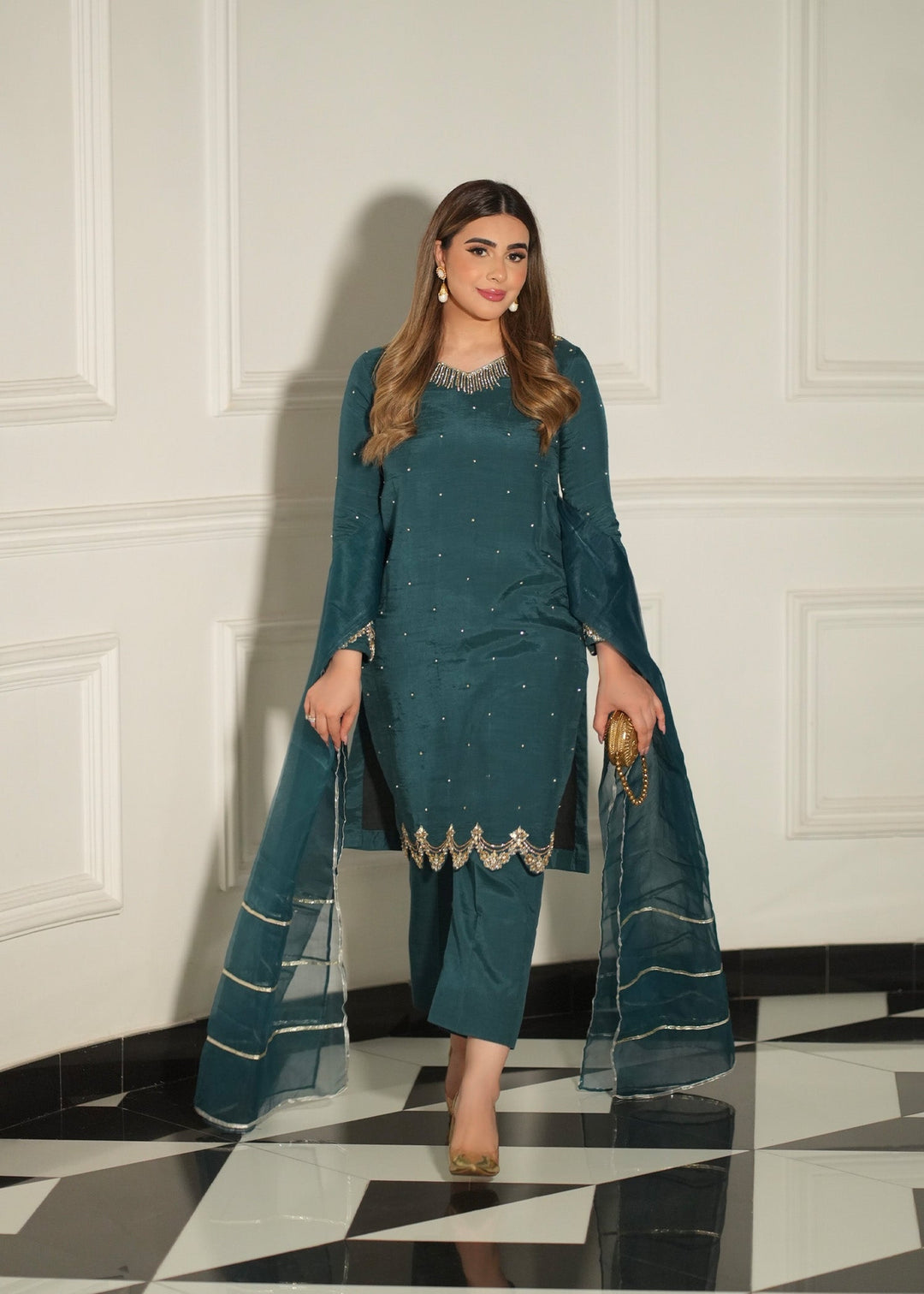 Allure by Ih - Fara - Teal - 3 Piece