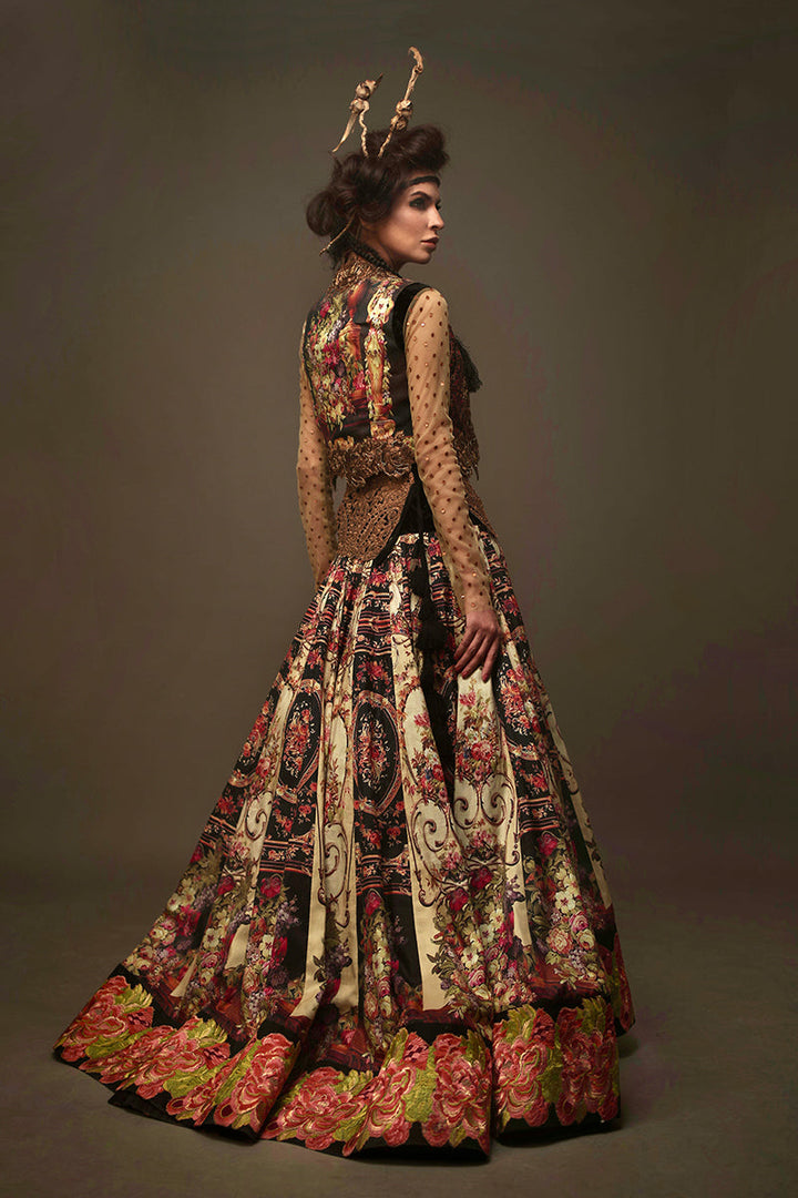 Shamaeel Ansari Gulnaar Royale Pishwas Multicolor 2 Piece