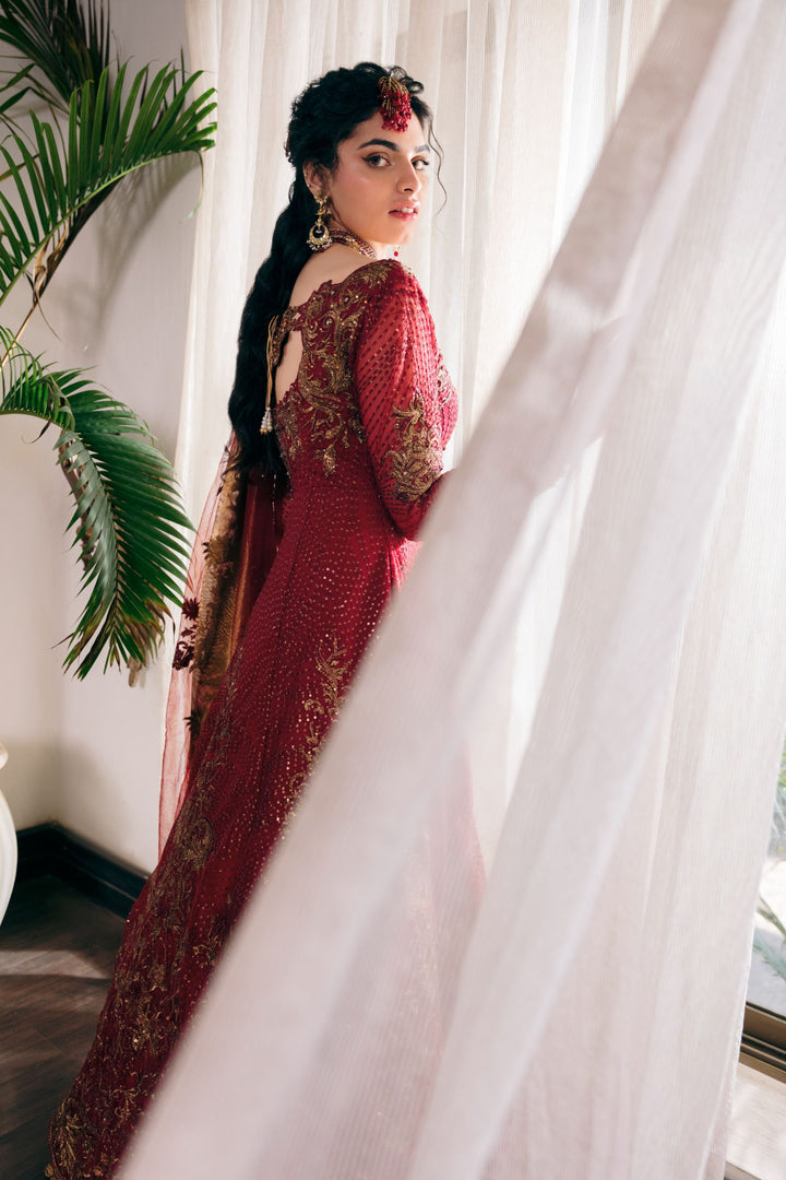Nilofer Shahid - Whispers of the heart - Red - 2 Piece