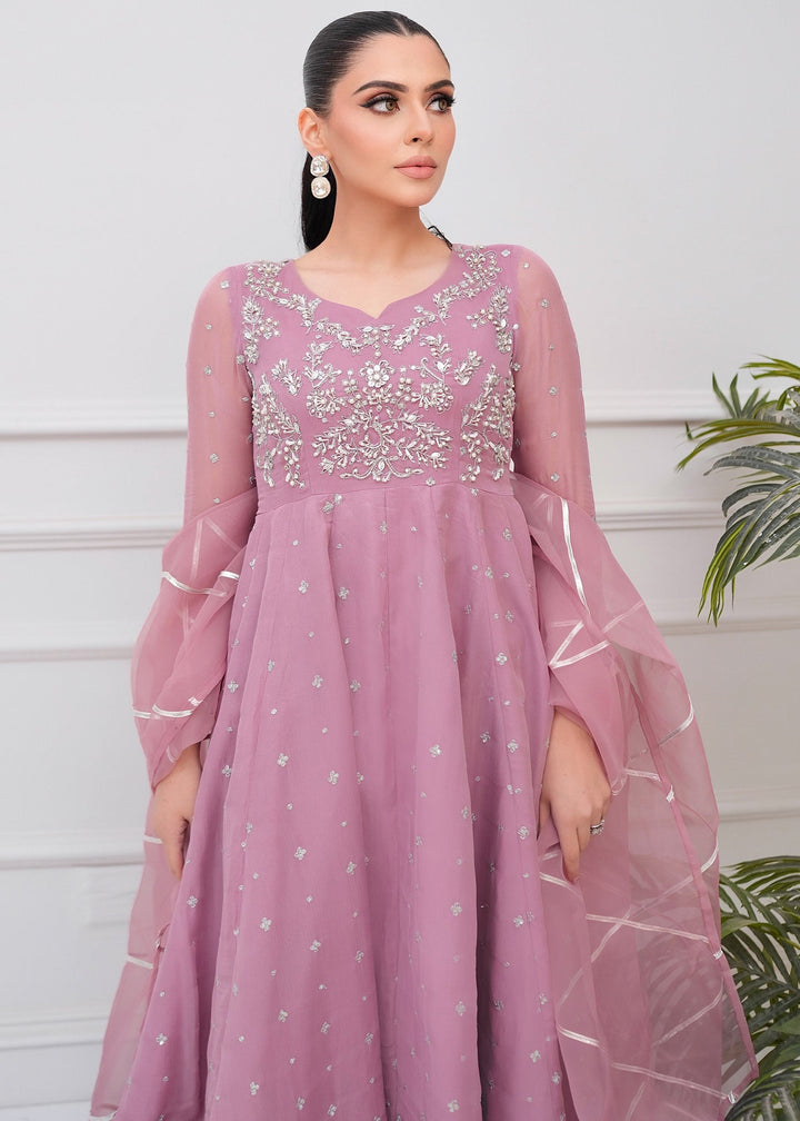 Allure By Ih - Mystic Jacquard Lehenga For Women - Mauve - 3 Piece