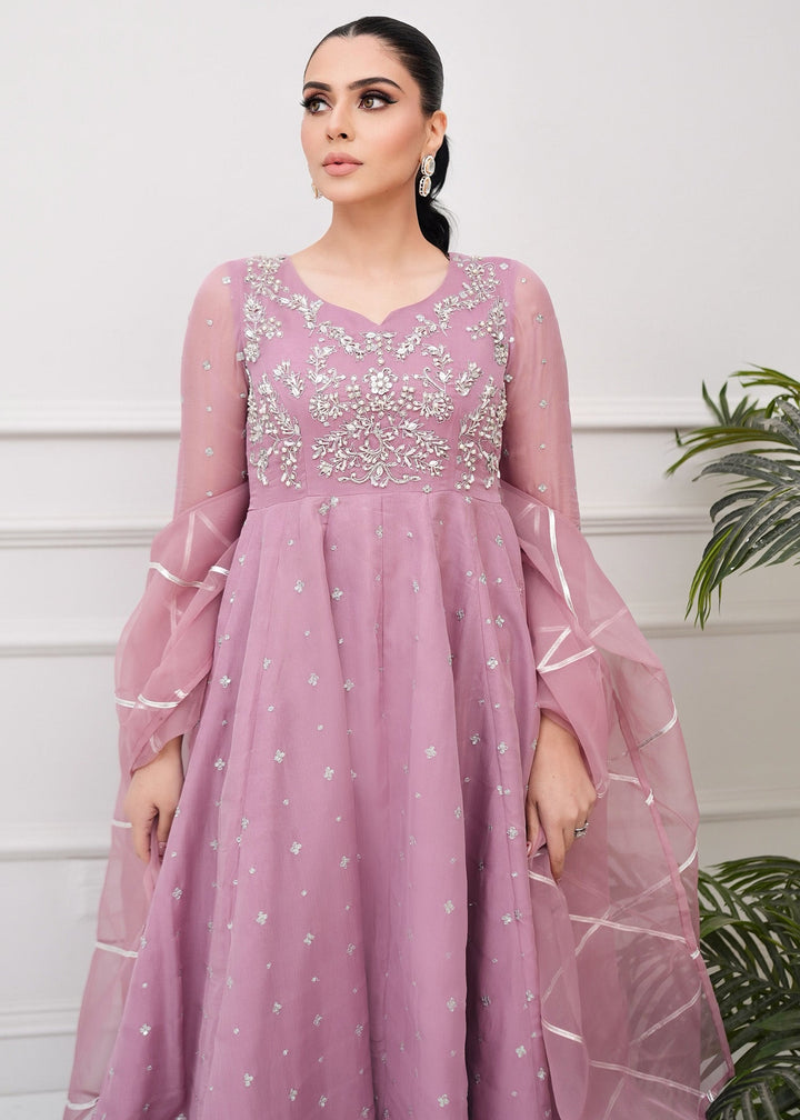 Allure By Ih - Mystic Jacquard Lehenga For Women - Mauve - 3 Piece