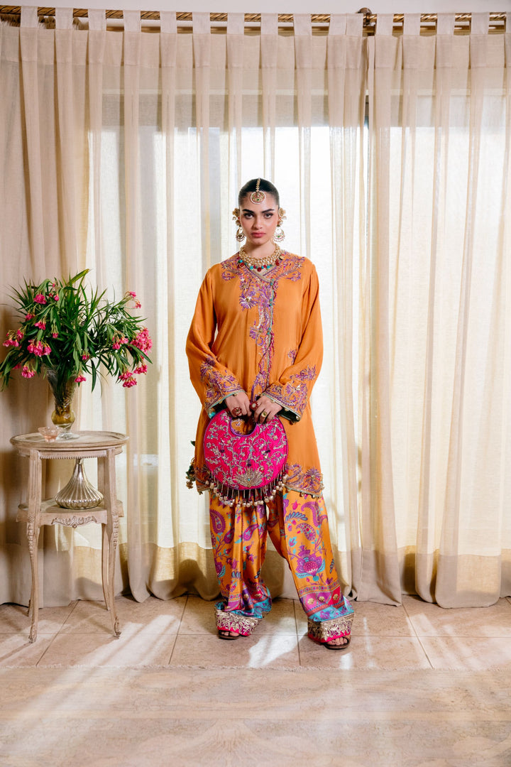 Nilofer Shahid - Sunburst - Sunburst Orange - 3 Piece