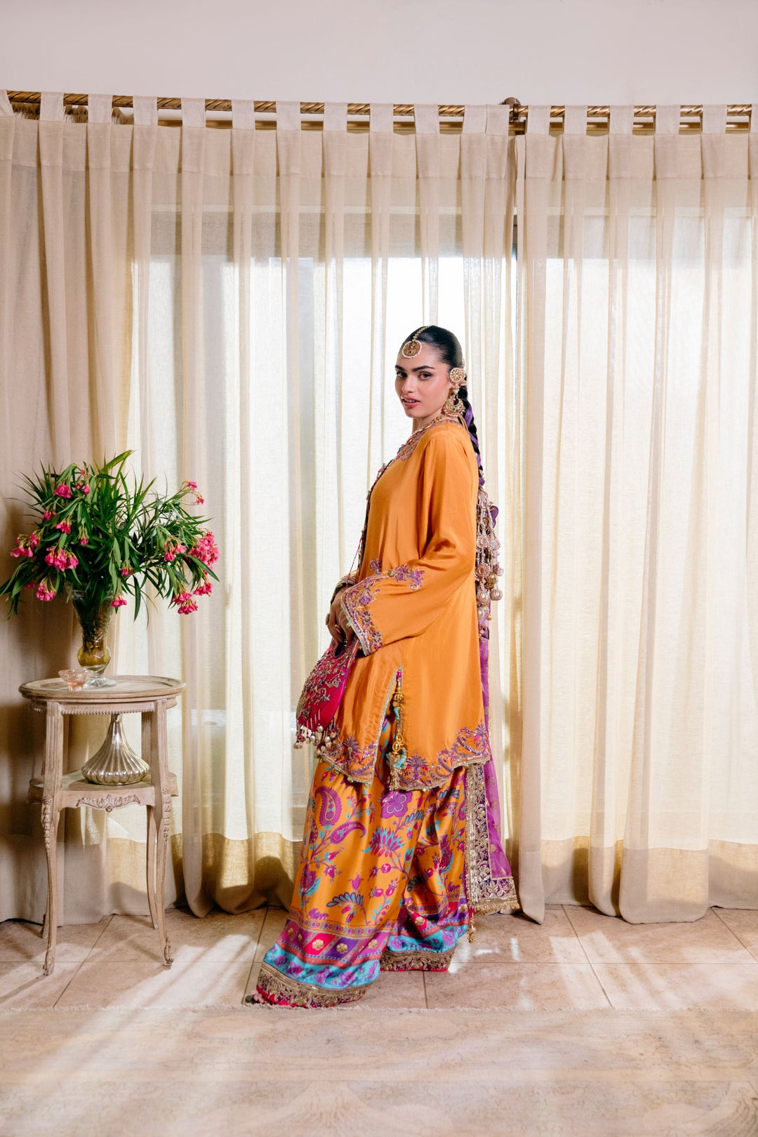 Nilofer Shahid - Sunburst - Sunburst Orange - 3 Piece