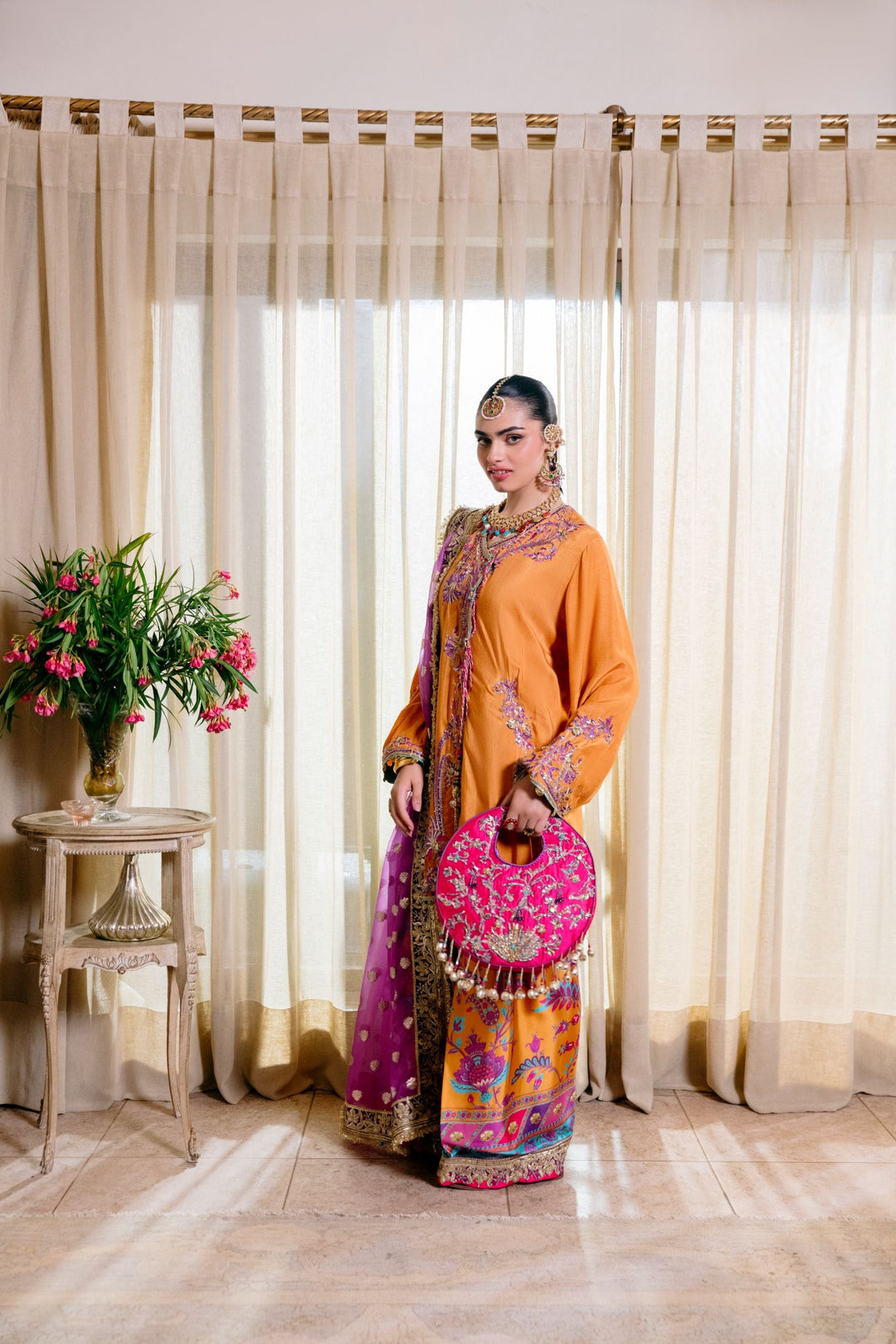 Nilofer Shahid - Sunburst - Sunburst Orange - 3 Piece