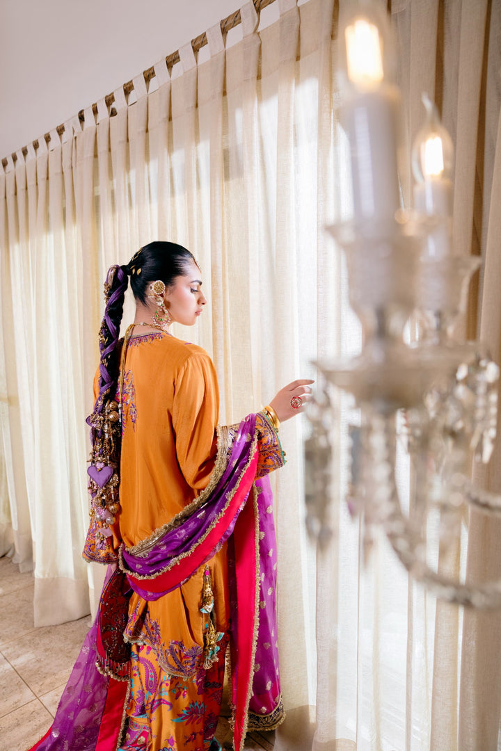 Nilofer Shahid - Sunburst - Sunburst Orange - 3 Piece