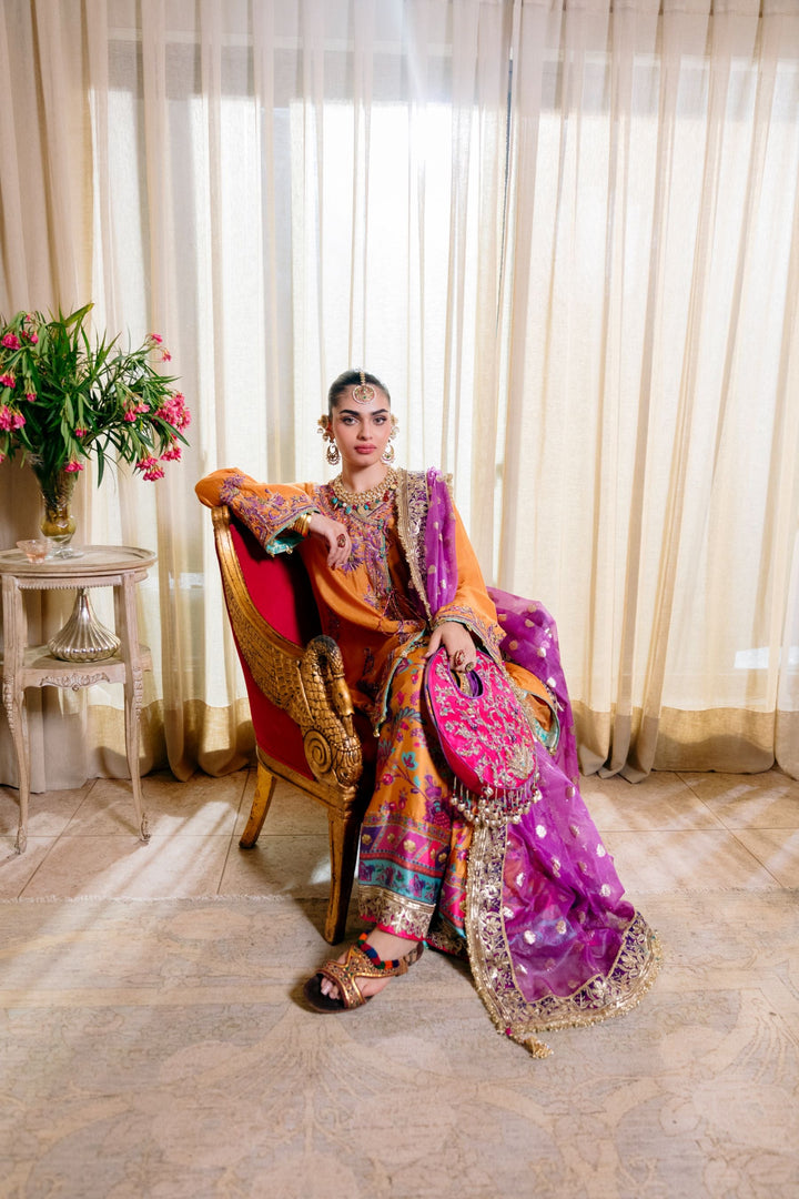 Nilofer Shahid - Sunburst - Sunburst Orange - 3 Piece