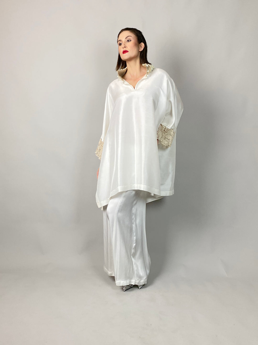 Maheen Khan - Lady In White - WHITE - RAW SILK - 1 Piece