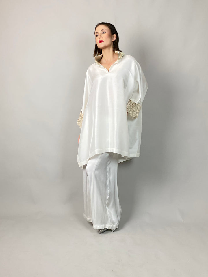 Maheen Khan - Lady In White - WHITE - RAW SILK - 1 Piece