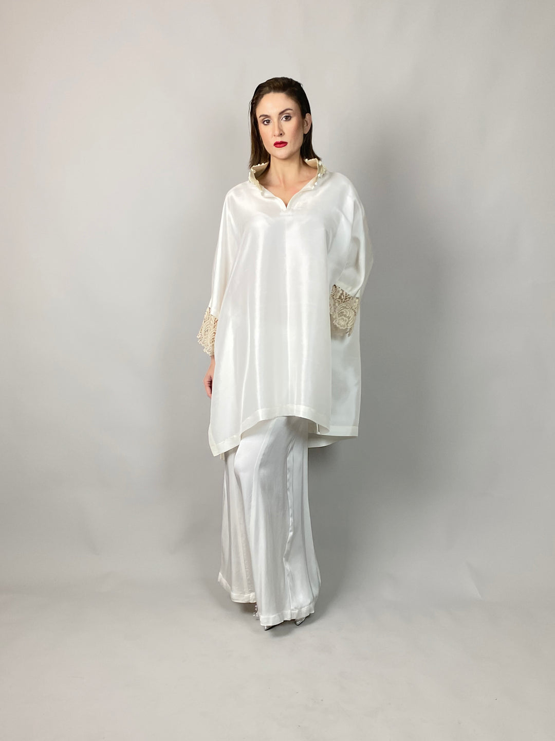 Maheen Khan - Lady In White - WHITE - RAW SILK - 1 Piece