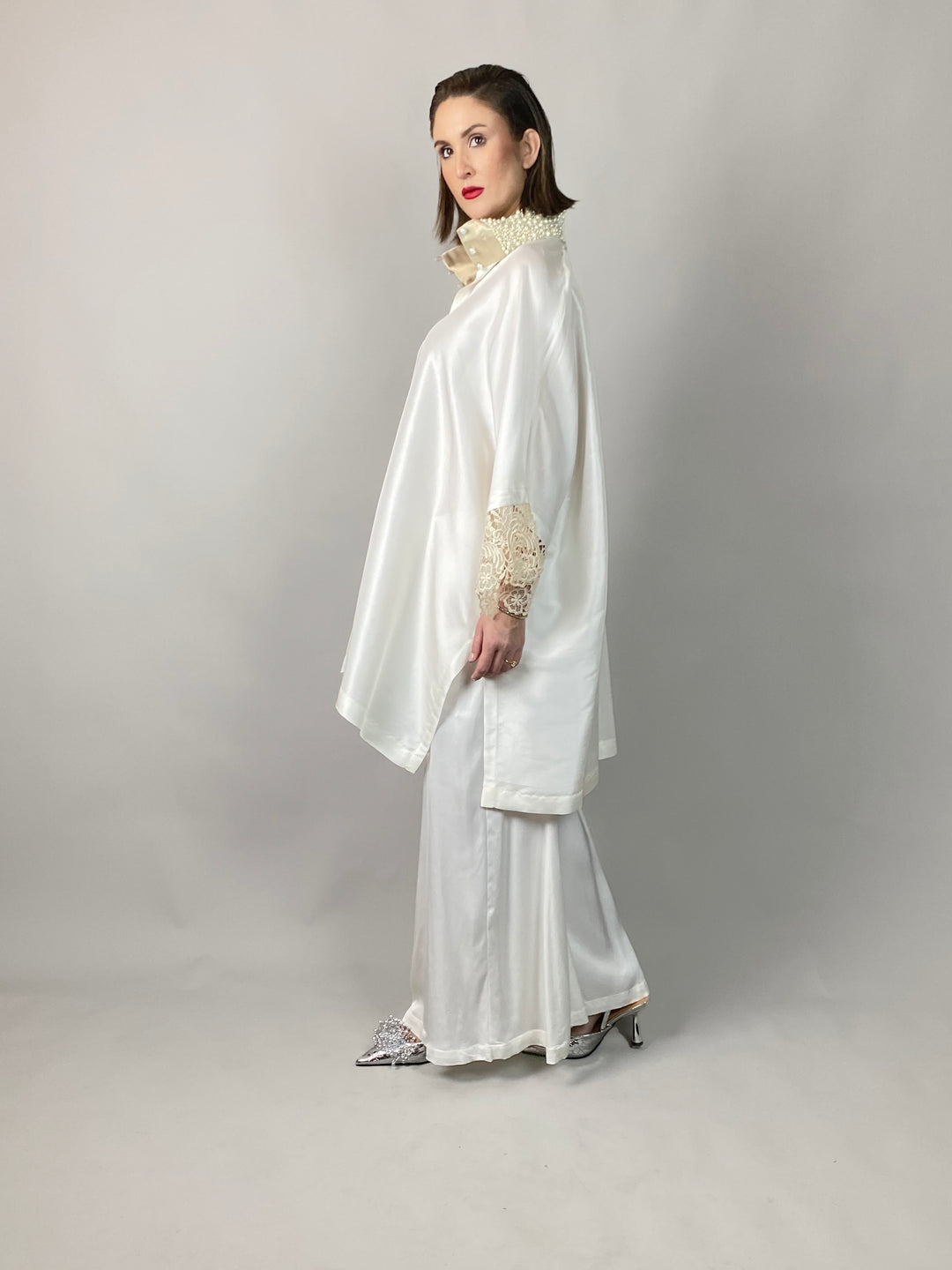 Maheen Khan - Lady In White - WHITE - RAW SILK - 1 Piece
