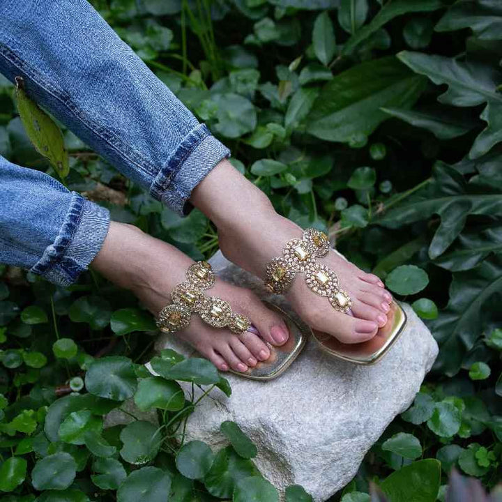 JootiShooti - Selena Gold Heels