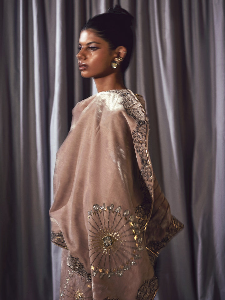 Sanam Chaudhri Pavo Jacket Beige 1 Piece
