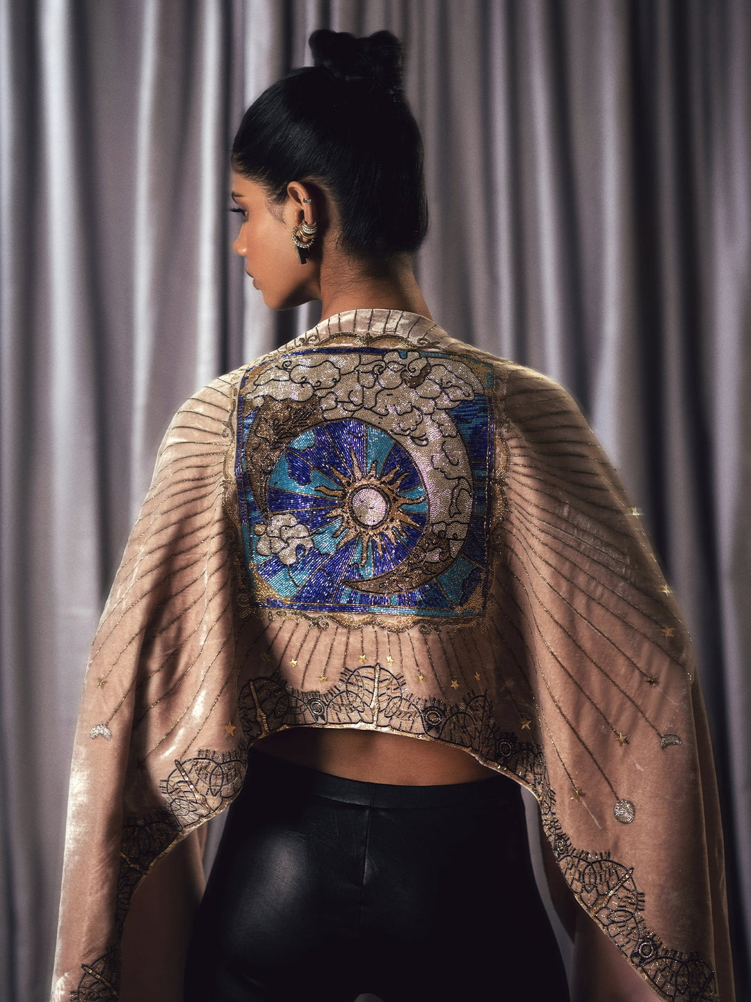 Sanam Chaudhri Pavo Jacket Beige 1 Piece