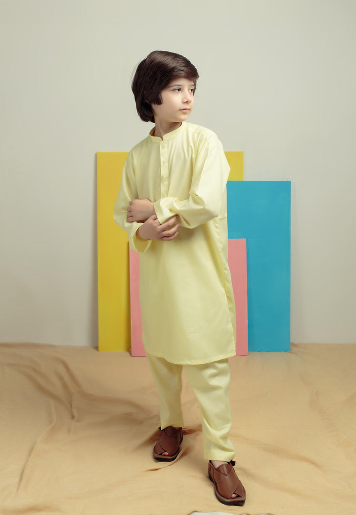 Kidoz Kloset - Silver Lime Kurta Pajama For Boy