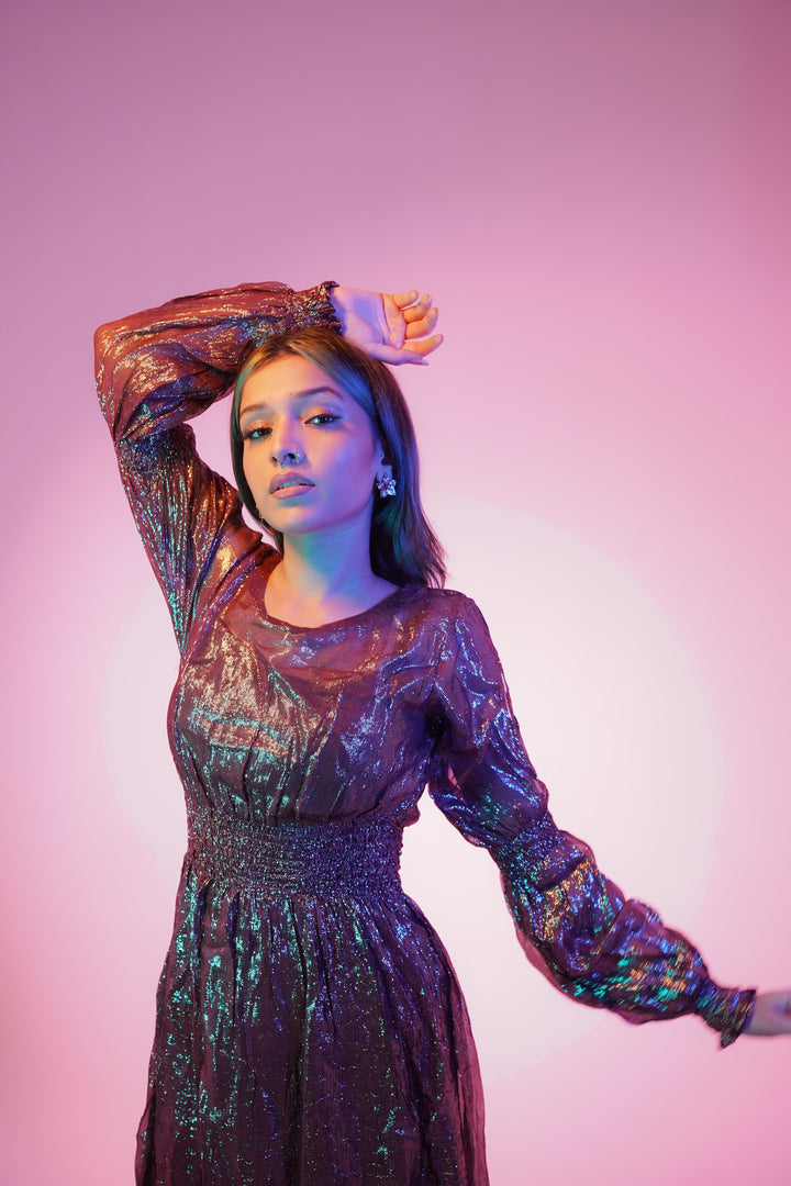 Syah - Chunchun - Gown - Shimmer - Plum