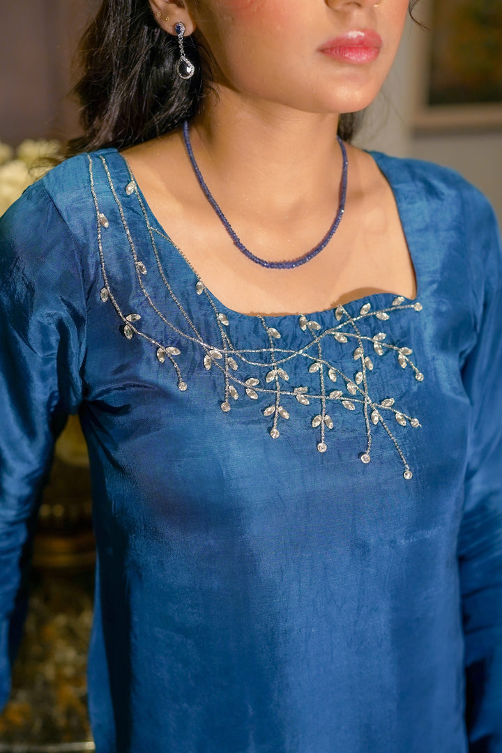 Syah - Neelum - Ramen Silk - Blue - 3 Piece