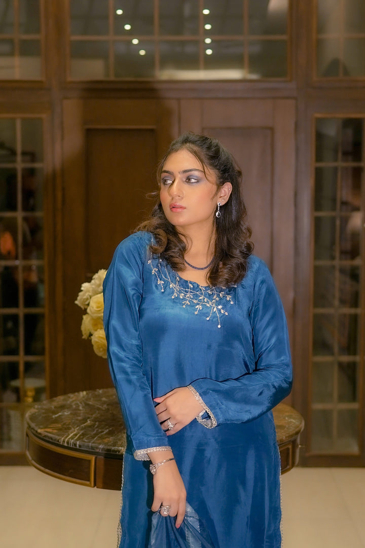 Syah - Neelum - Ramen Silk - Blue - 3 Piece