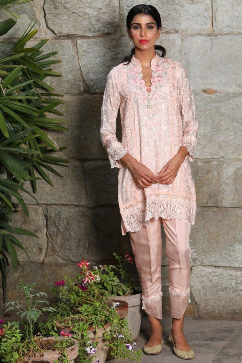 Irum Ghani Trends - Morganite Fantasy - Pink - 3 Piece - Cotton Silk