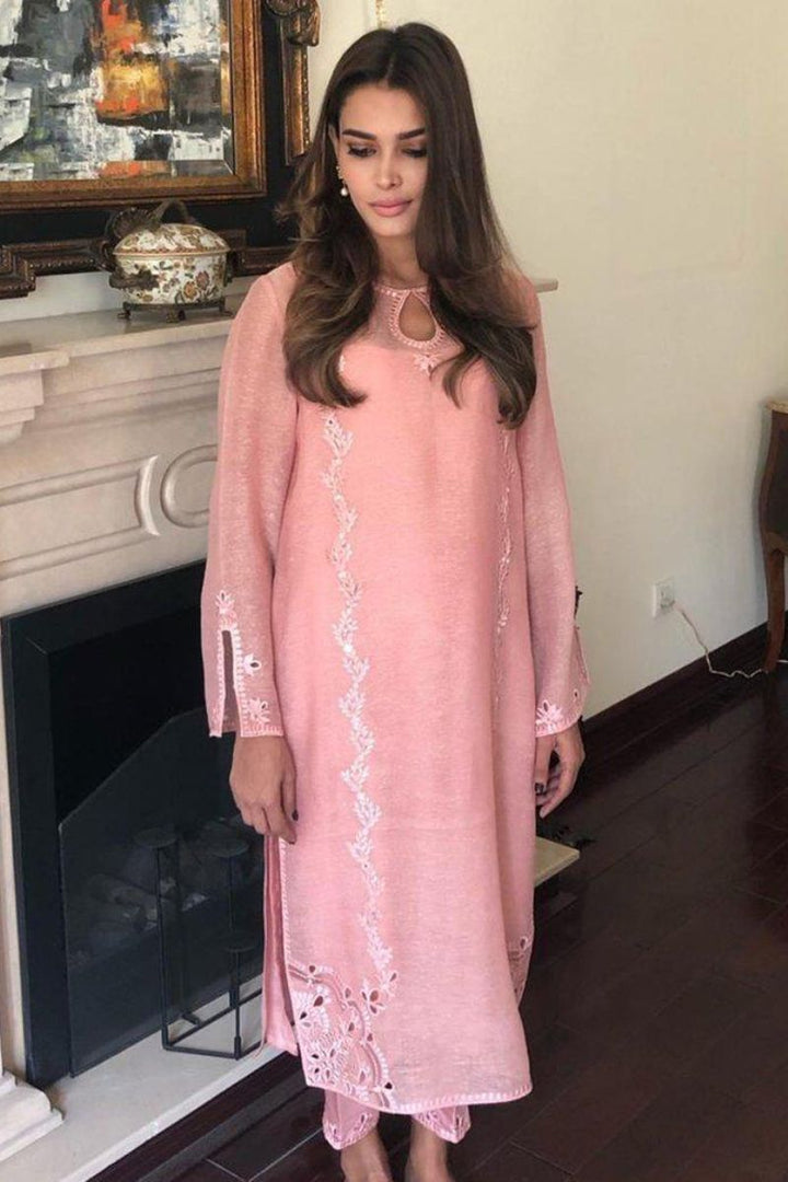 Irum Ghani Trends - Pink Glory - 3 Piece - Organza