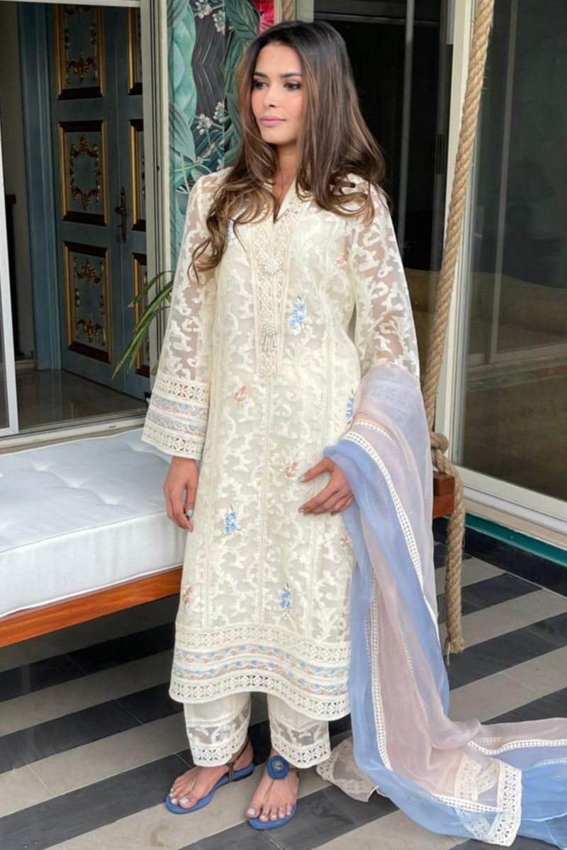 Irum Ghani Trends - Sun shine - 3 Piece - Organza