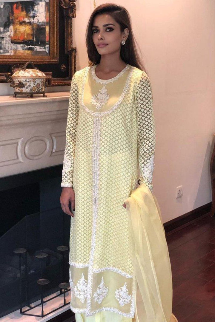 Irum Ghani Trends - Sunny Bloom - 3 Piece - Organza