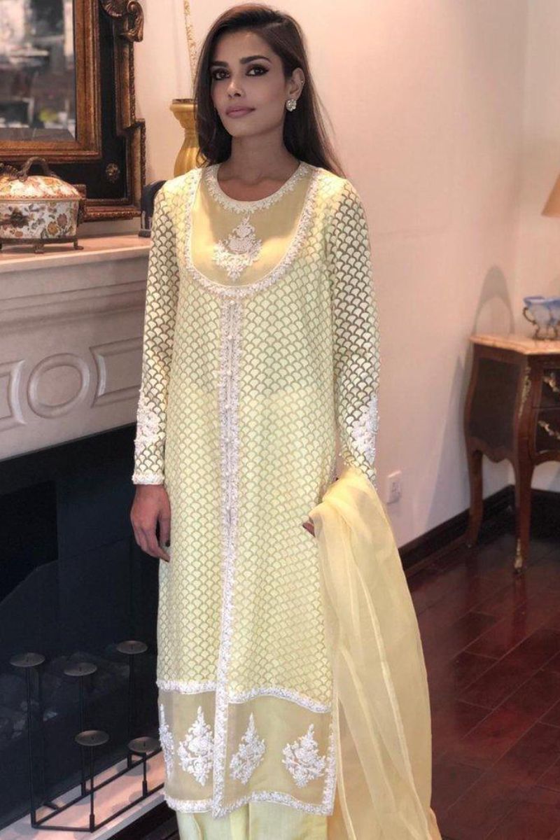 Irum Ghani Trends - Sunny Bloom - 3 Piece - Organza