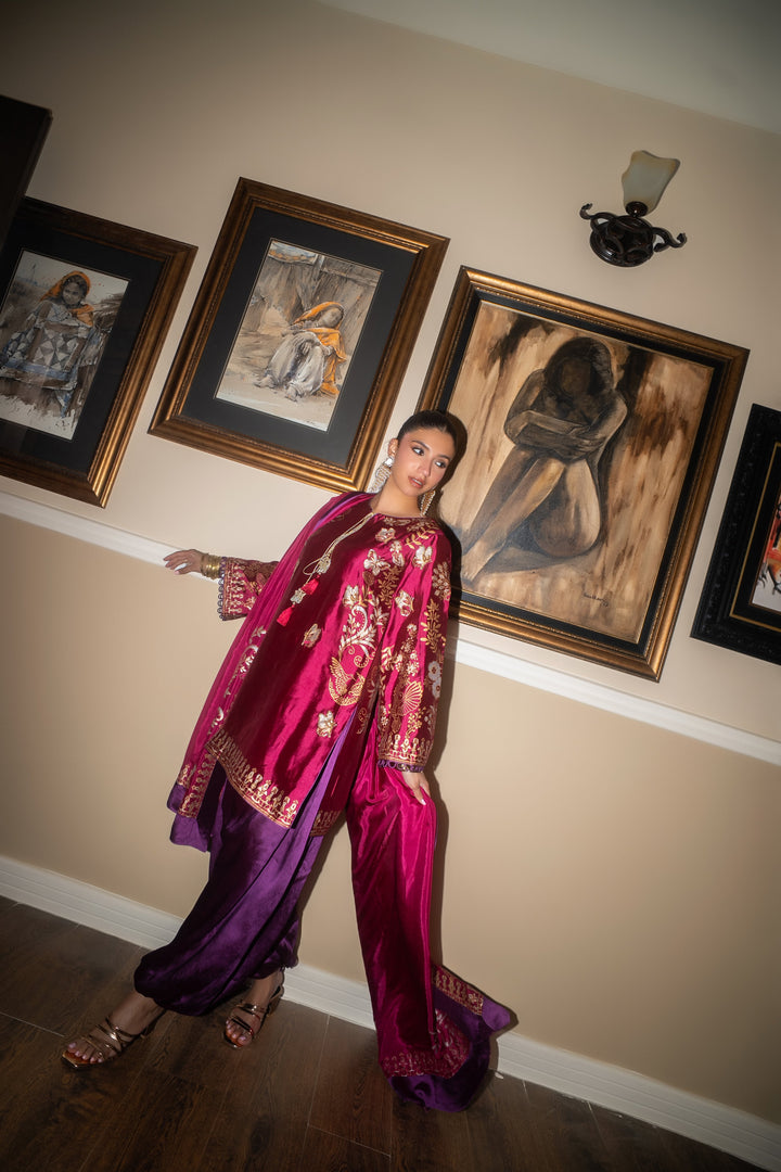 Pinktree Magenta Medley 3 Piece Suit