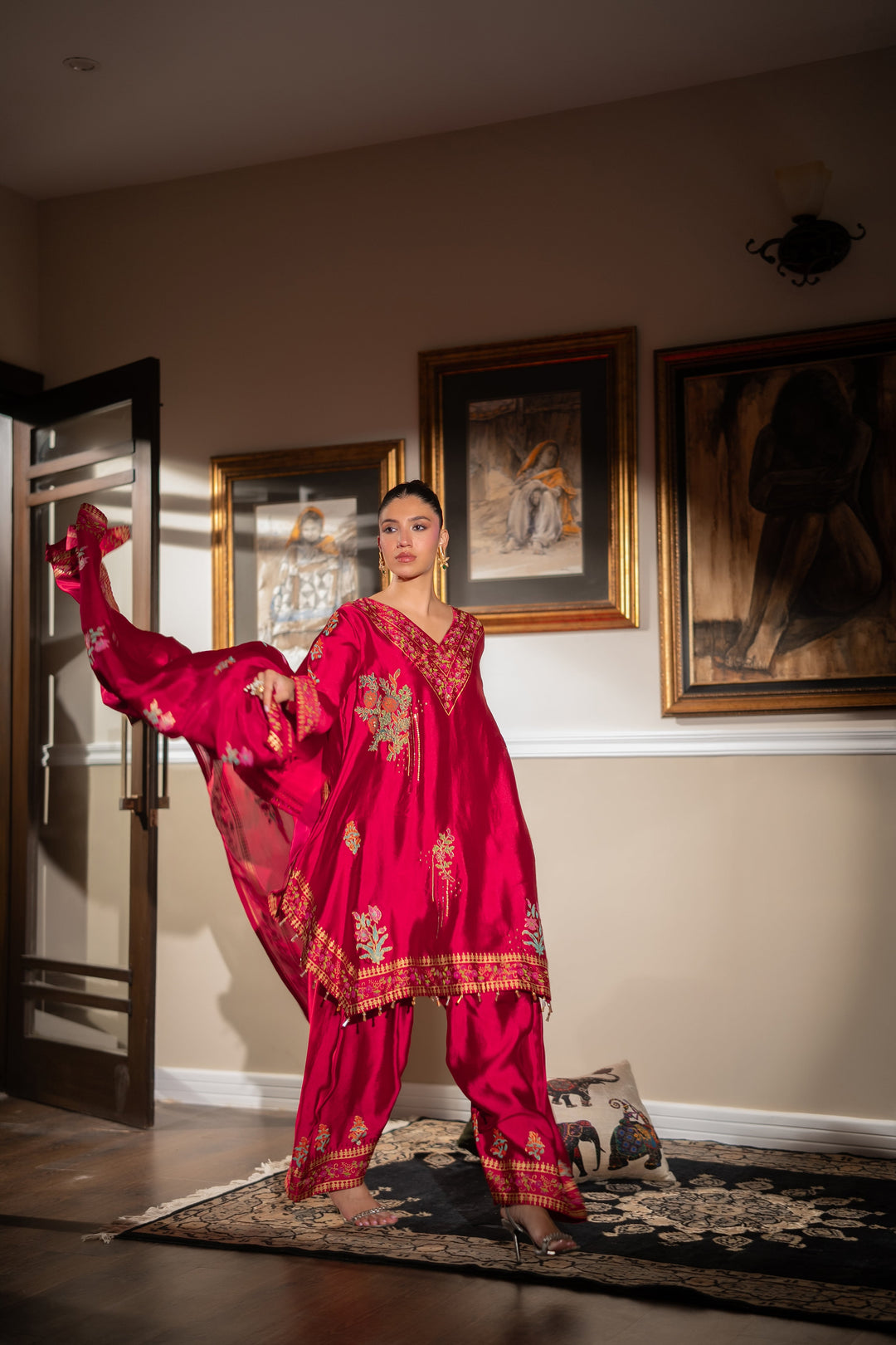 Pinktree Radiant Rose 3 Piece Suit Red