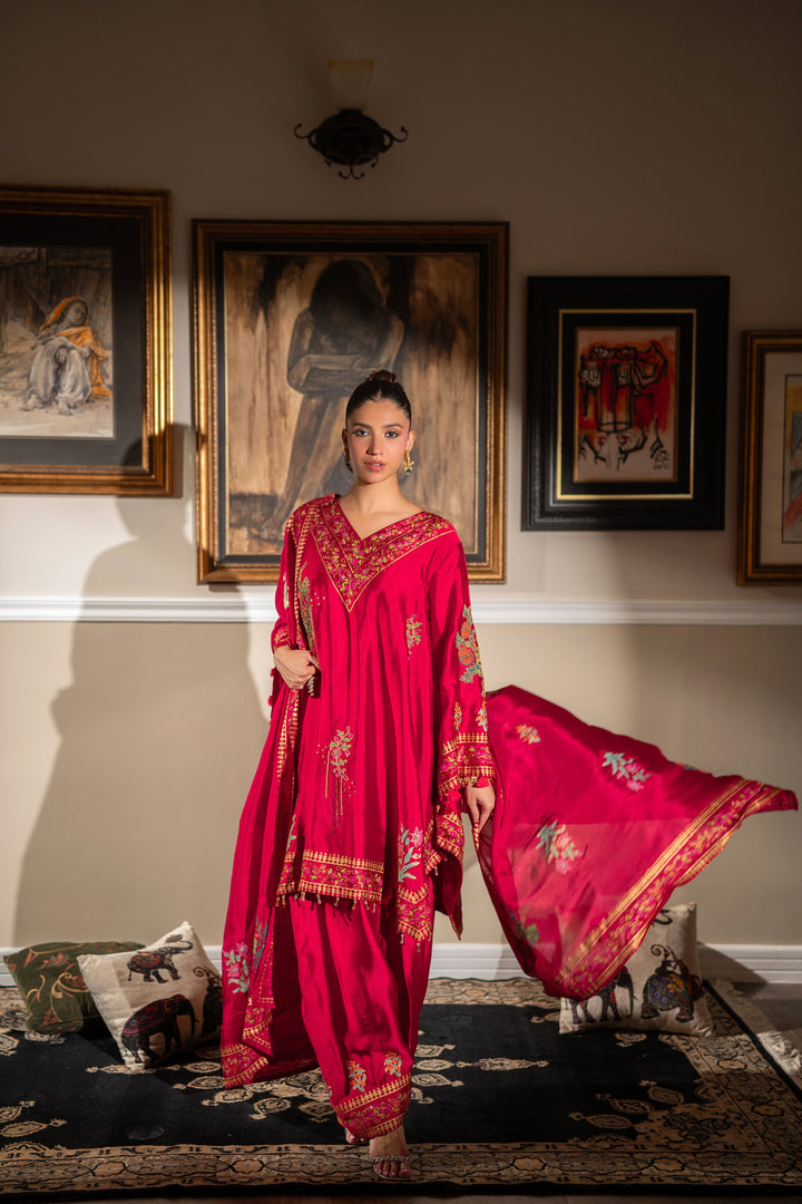 Pinktree Radiant Rose 3 Piece Suit Red