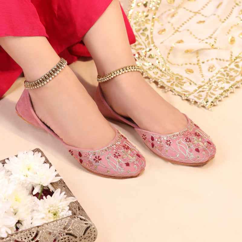 JootiShooti - Birdie Beat (Pink) Khussa For Women