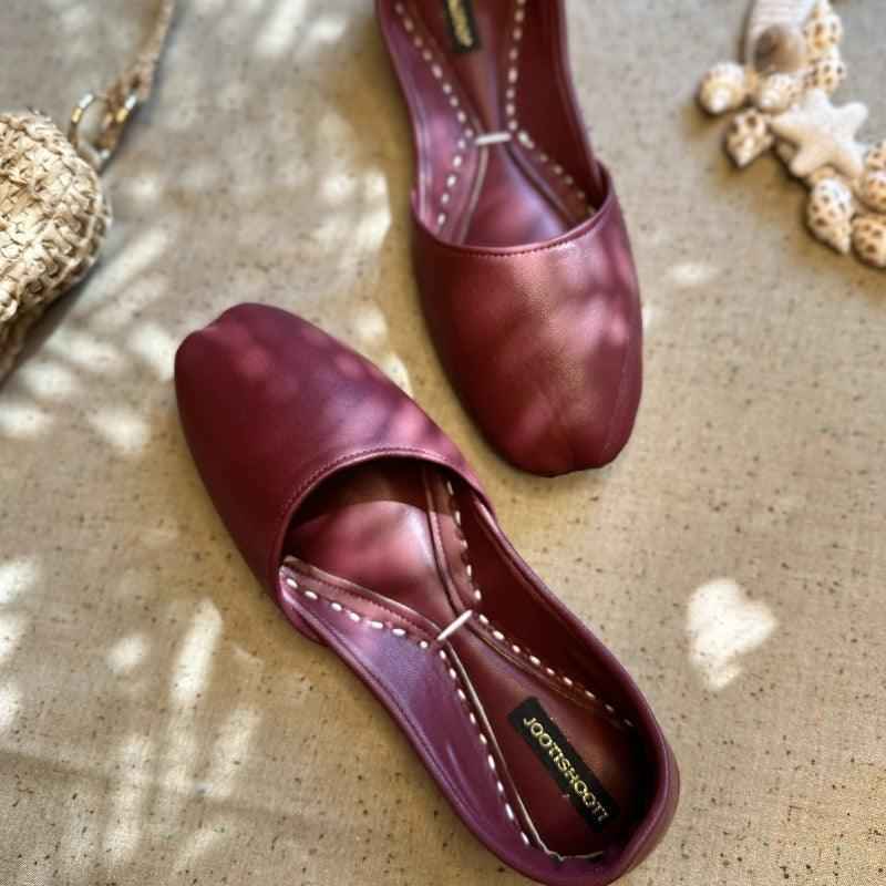 JootiShooti - Maroon Nawabi Khussa