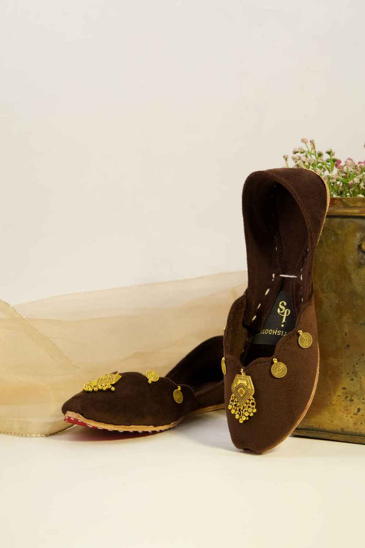 JootiShooti - Mehvar Cocoa Brown Khussa For Women