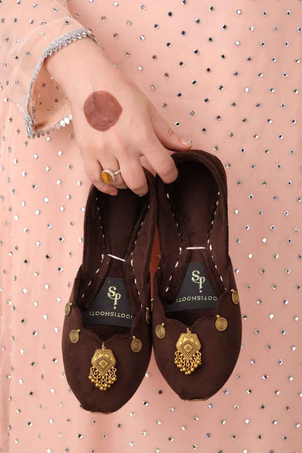 JootiShooti - Mehvar Cocoa Brown Khussa For Women