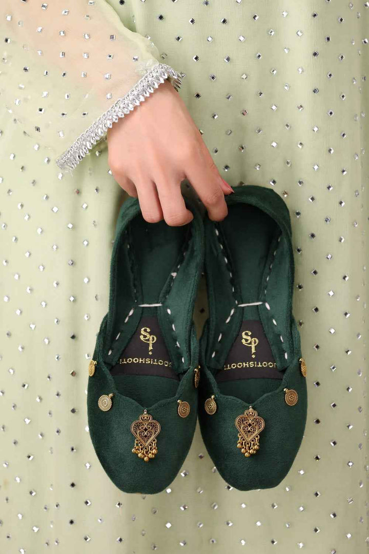 JootiShooti - Mehvar Emerald Khussa For Women