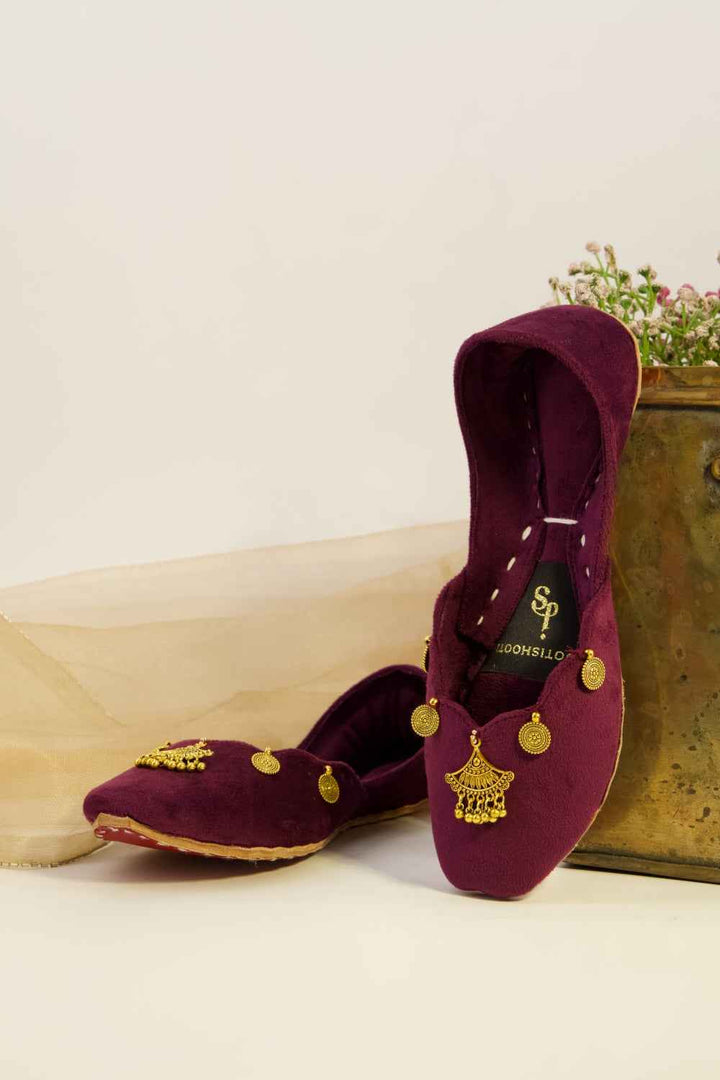 JootiShooti - Mehvar Plum Khussa For Women