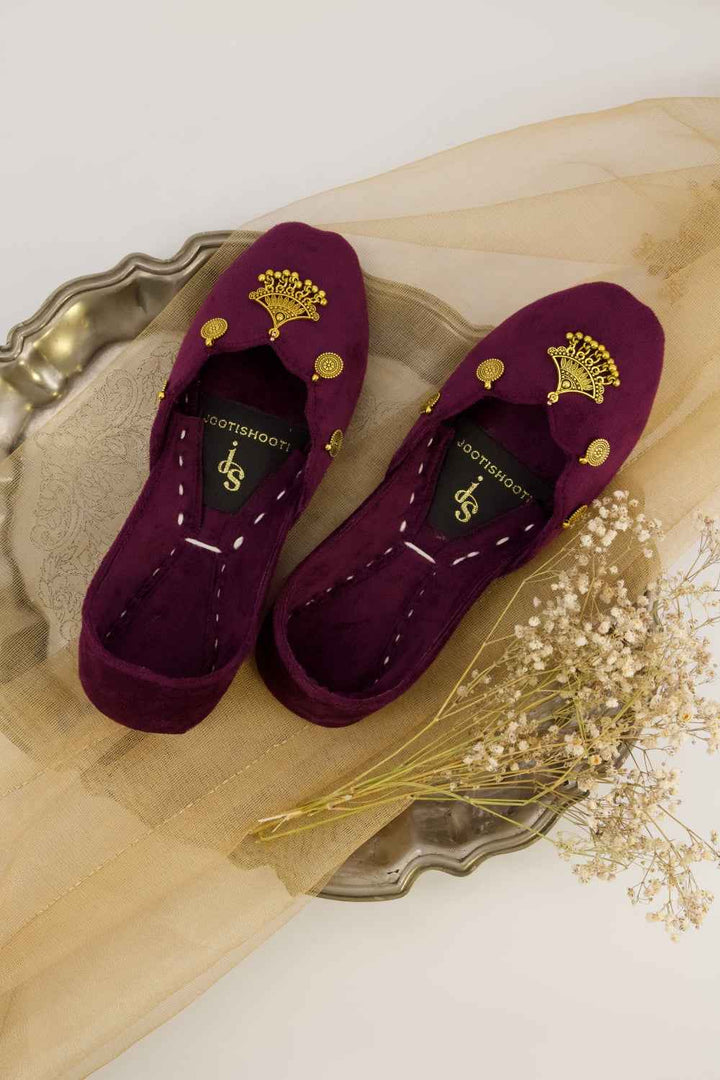 JootiShooti - Mehvar Plum Khussa For Women