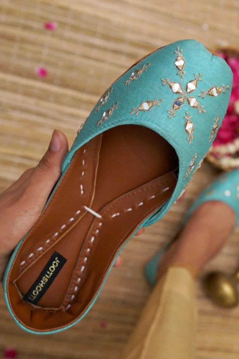 JootiShooti - Mirage Turquoise - Silk fabric
