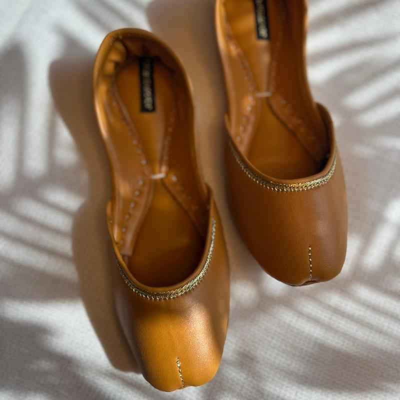 JootiShooti - Mustard Zari Mustard Khussa For Women