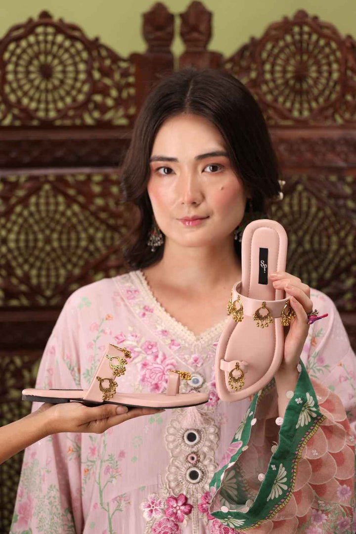 JootiShooti - Nauratan Pink Kolhapuri For Women