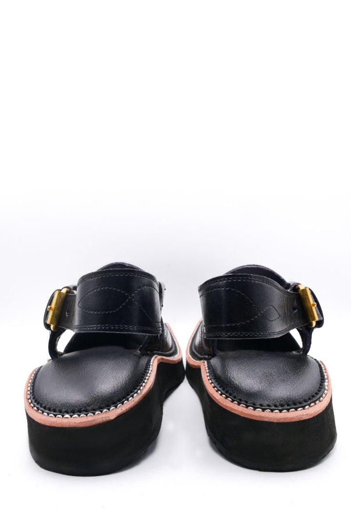 Alifyay - Kaptan Black Peshawari Sandal