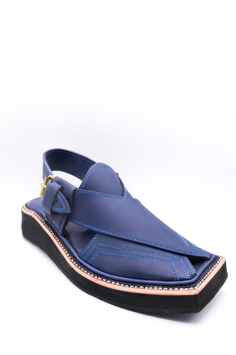 Alifyay - Kaptan Blue Peshawari Sandal