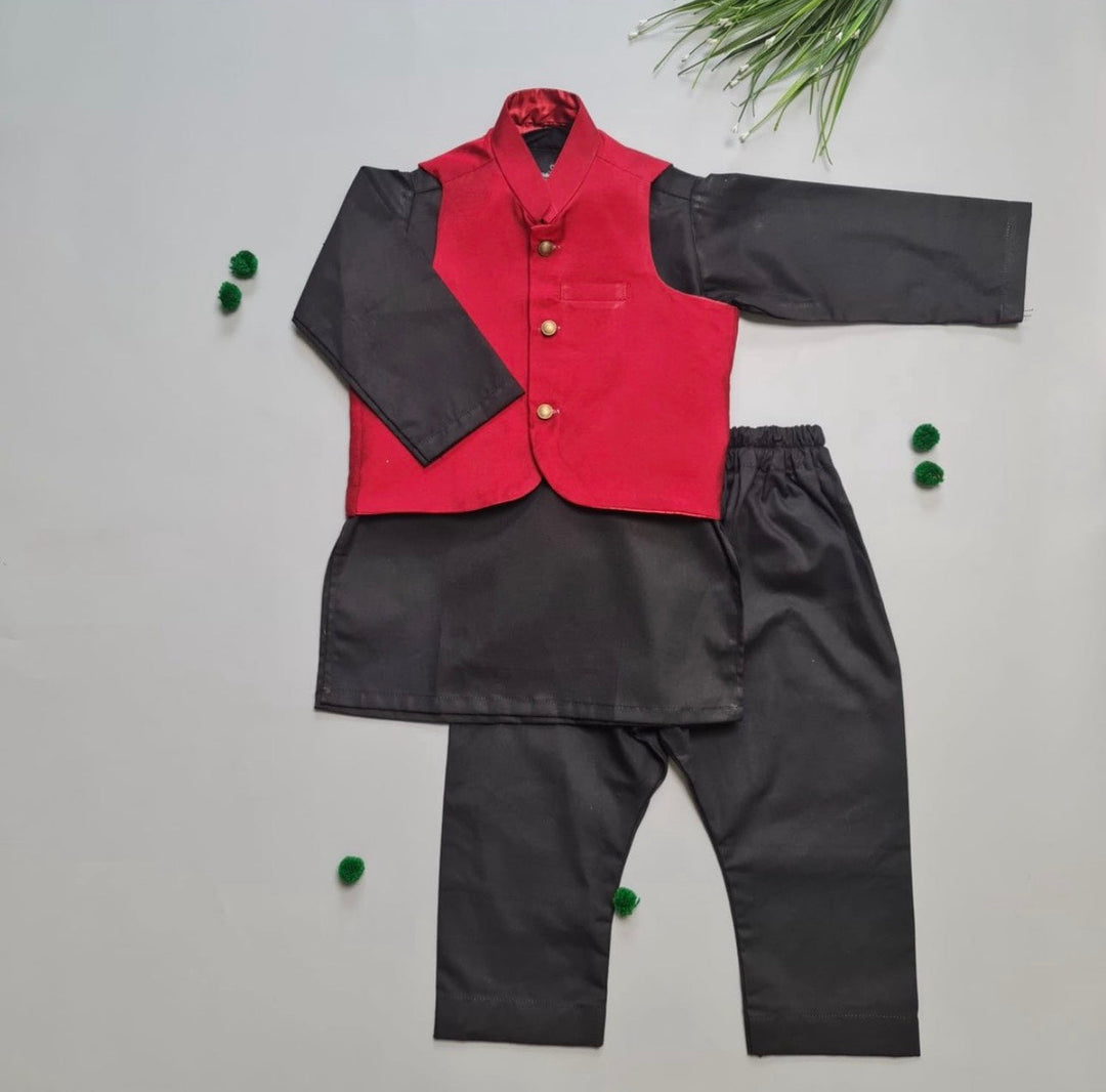 Kidoz Kloset - Cherry Berry Waistcoat Set For Boy