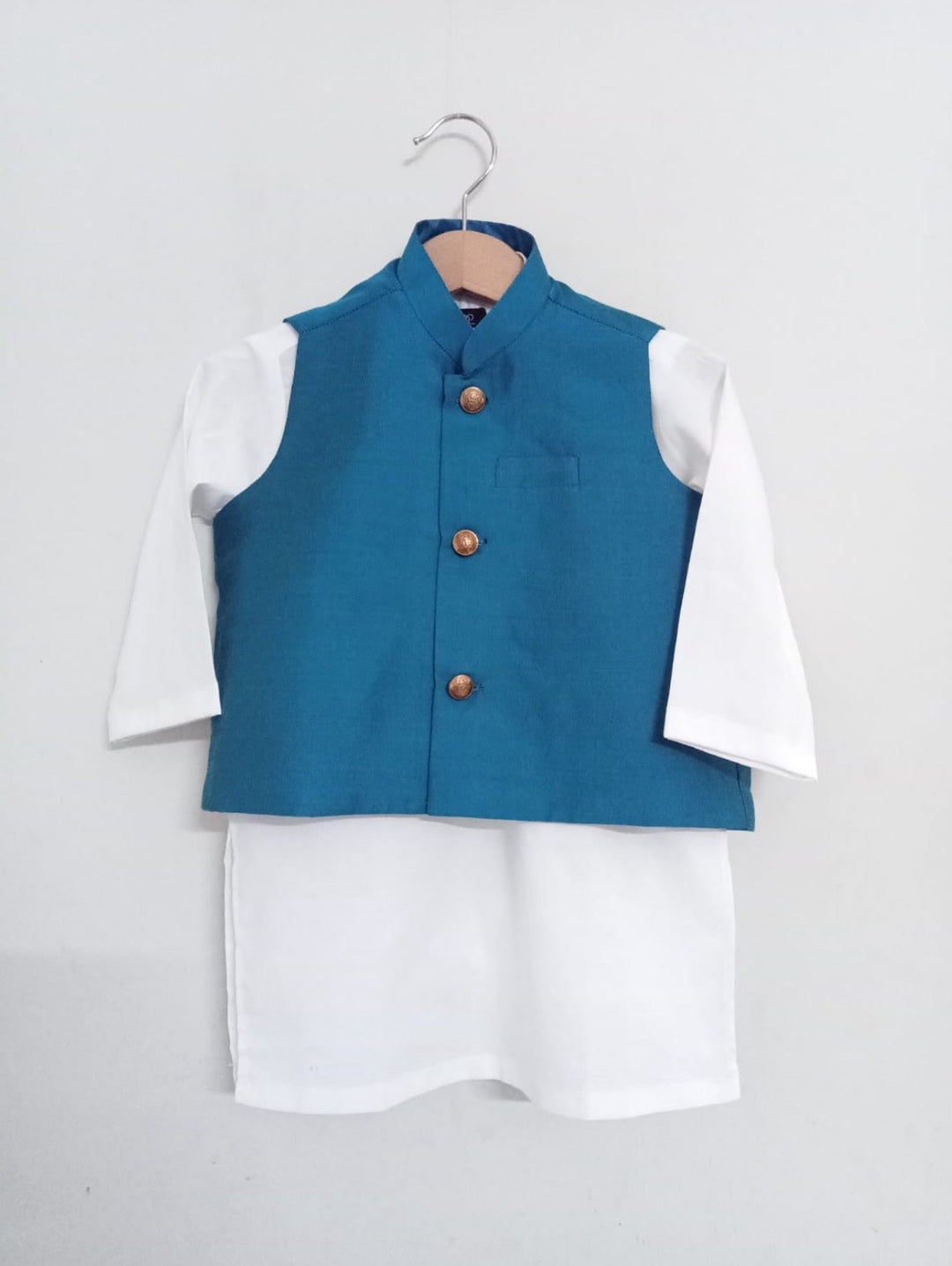 Kidoz Kloset - Peacock Blue Waistcoat Only For Boy