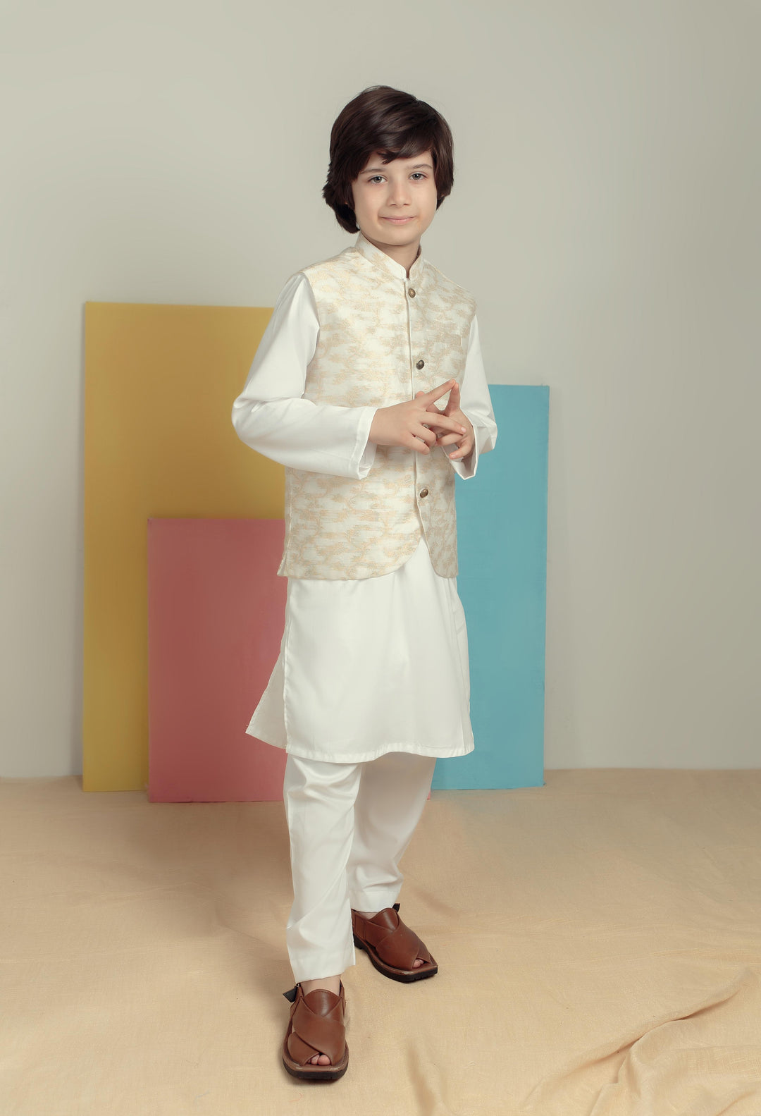 Kidoz Kloset - Royal Gold  Waistcoat-Set For Boy