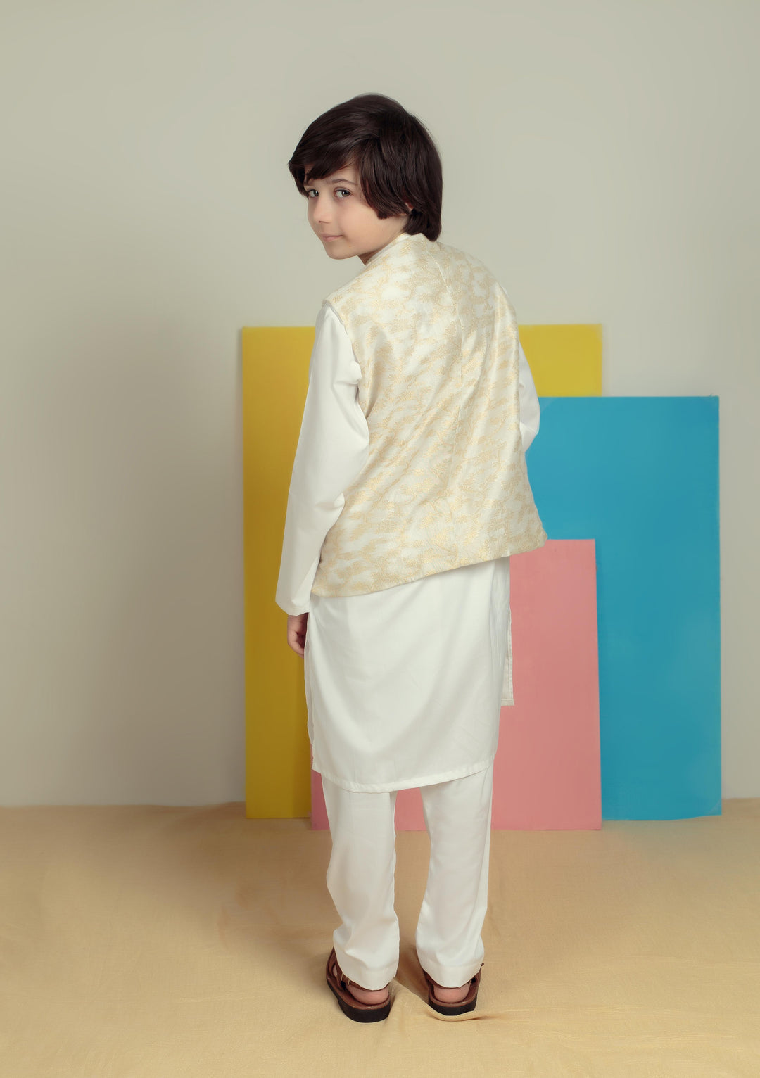 Kidoz Kloset - Royal Gold  Waistcoat-Set For Boy